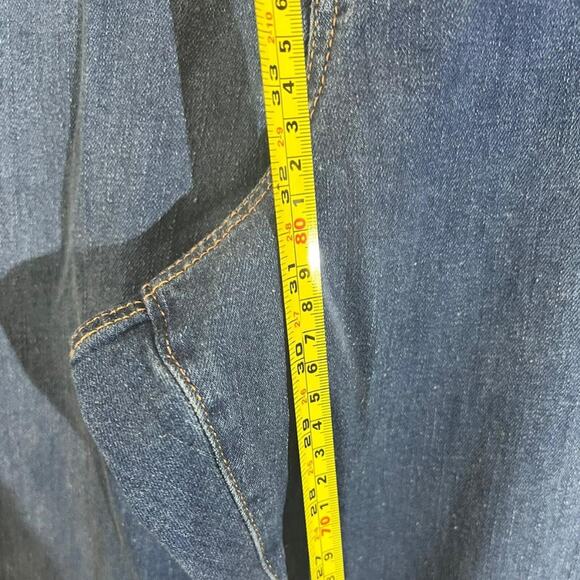 Urban Outfitters BDG Women's Plus Size Denim Wide Leg Blue Jeans Size 40 - Picture 8 of 8